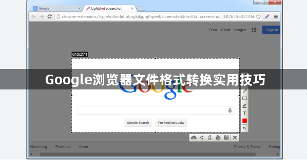 Google浏览器文件格式转换实用技巧1