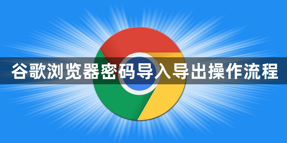 谷歌浏览器密码导入导出操作流程1