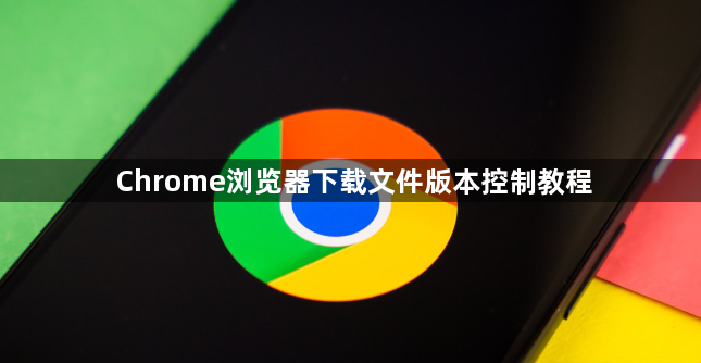 Chrome浏览器下载文件版本控制教程1