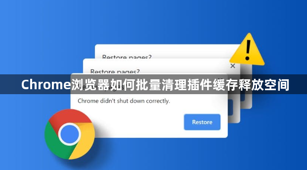 Chrome浏览器如何批量清理插件缓存释放空间1