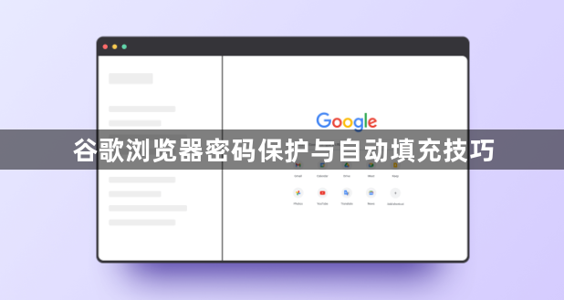 谷歌浏览器密码保护与自动填充技巧1