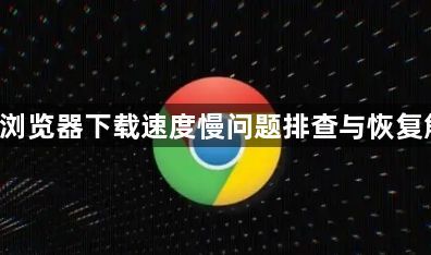 google浏览器下载速度慢问题排查与恢复解决方法1