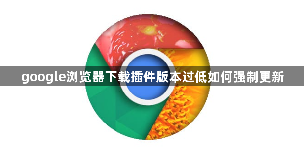 google浏览器下载插件版本过低如何强制更新1