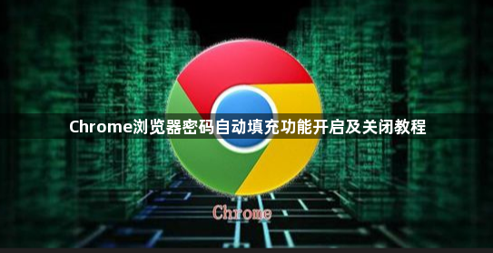 Chrome浏览器密码自动填充功能开启及关闭教程1