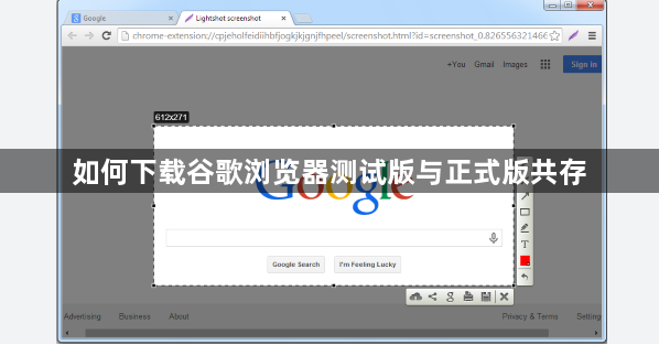 如何下载谷歌浏览器测试版与正式版共存1