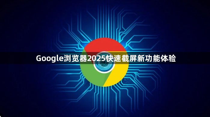 Google浏览器2025快速截屏新功能体验1