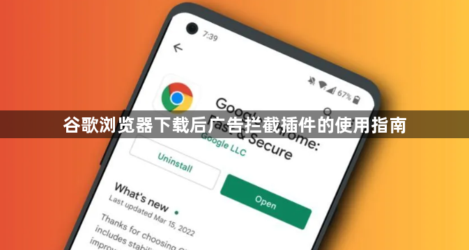 谷歌浏览器下载后广告拦截插件的使用指南1