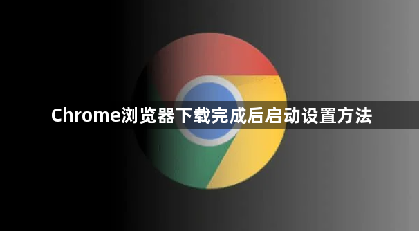Chrome浏览器下载完成后启动设置方法1