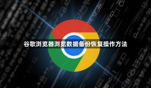 谷歌浏览器浏览数据备份恢复操作方法1