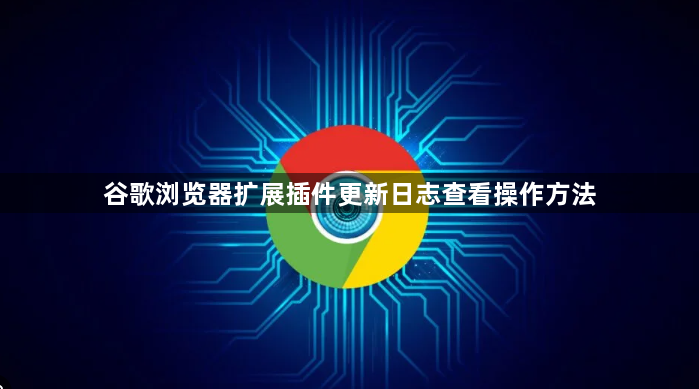 谷歌浏览器扩展插件更新日志查看操作方法1