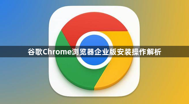 谷歌Chrome浏览器企业版安装操作解析1