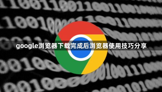 google浏览器下载完成后浏览器使用技巧分享1
