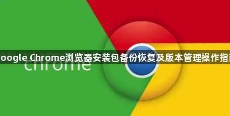 google Chrome浏览器安装包备份恢复及版本管理操作指南1