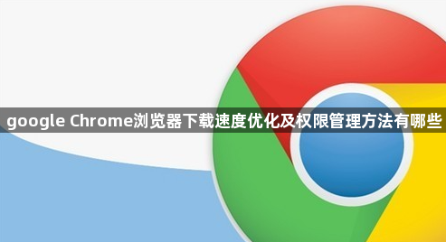 google Chrome浏览器下载速度优化及权限管理方法有哪些1