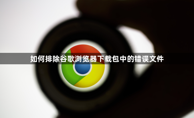 如何排除谷歌浏览器下载包中的错误文件1