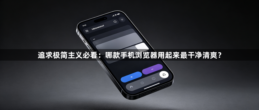 追求极简主义必看：哪款手机浏览器用起来最干净清爽？1