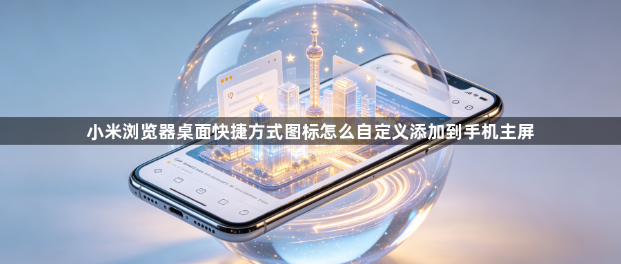 小米浏览器桌面快捷方式图标怎么自定义添加到手机主屏1
