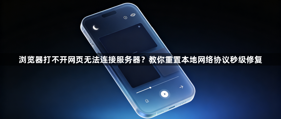 浏览器打不开网页无法连接服务器？教你重置本地网络协议秒级修复1