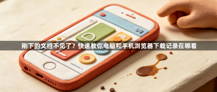 刚下的文档不见了？快速教你电脑和手机浏览器下载记录在哪看1