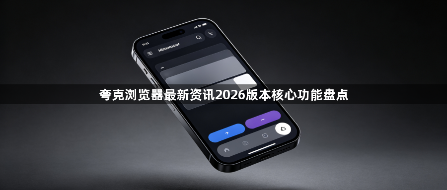 夸克浏览器最新资讯2026版本核心功能盘点1