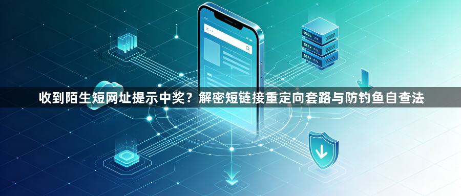 收到陌生短网址提示中奖？解密短链接重定向套路与防钓鱼自查法1
