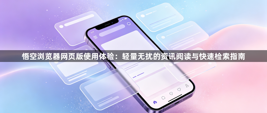 悟空浏览器网页版使用体验：轻量无扰的资讯阅读与快速检索指南1