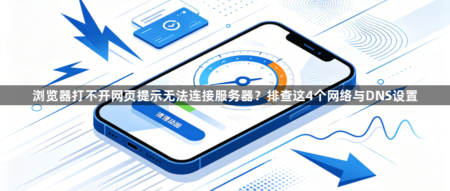 浏览器打不开网页提示无法连接服务器？排查这4个网络与DNS设置1