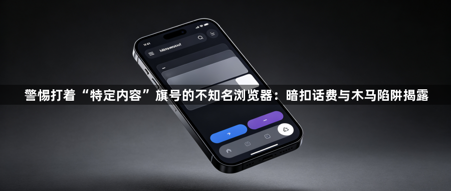 警惕打着“特定内容”旗号的不知名浏览器：暗扣话费与木马陷阱揭露1