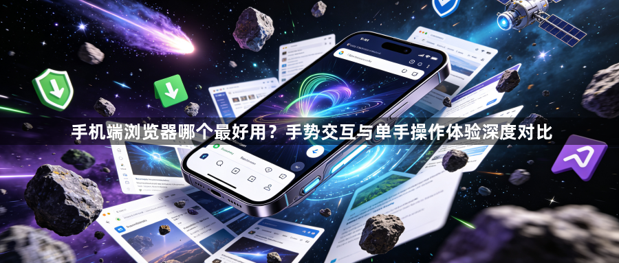 手机端浏览器哪个最好用？手势交互与单手操作体验深度对比1
