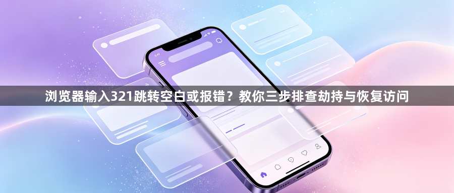 浏览器输入321跳转空白或报错？教你三步排查劫持与恢复访问1