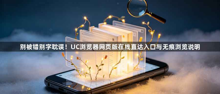 别被错别字耽误！UC浏览器网页版在线直达入口与无痕浏览说明1