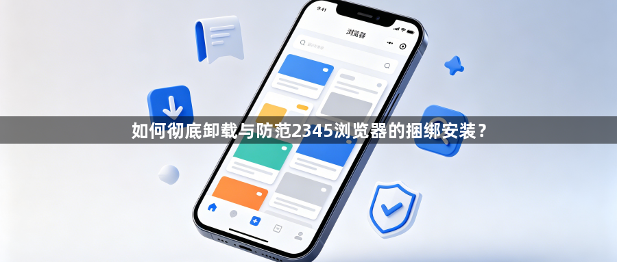 如何彻底卸载与防范2345浏览器的捆绑安装？1