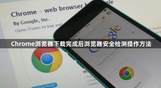 Chrome浏览器下载完成后浏览器安全检测操作方法1