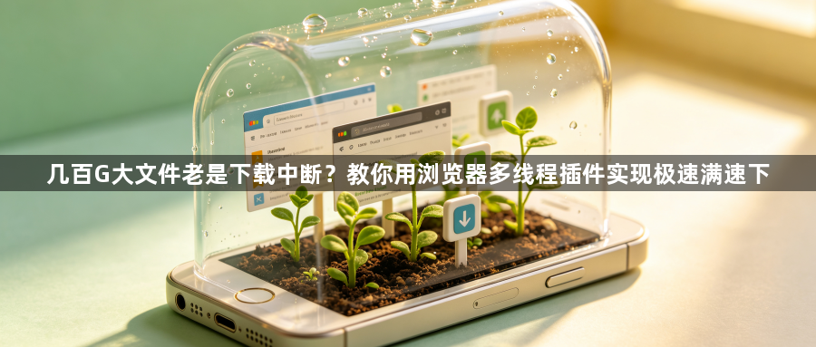 几百G大文件老是下载中断？教你用浏览器多线程插件实现极速满速下1
