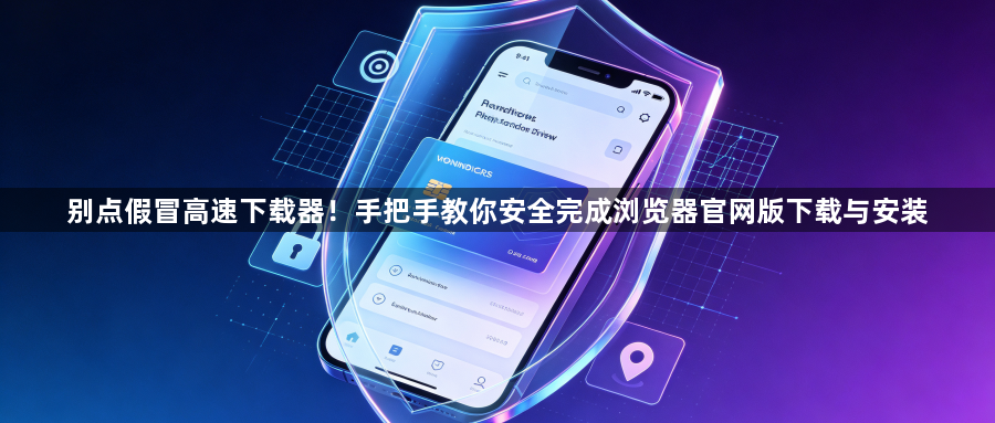 别点假冒高速下载器！手把手教你安全完成浏览器官网版下载与安装1